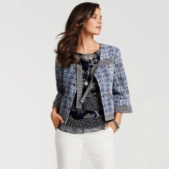 NWOT Cabi XS Soft Tweed Blazer - Picture 1 of 7